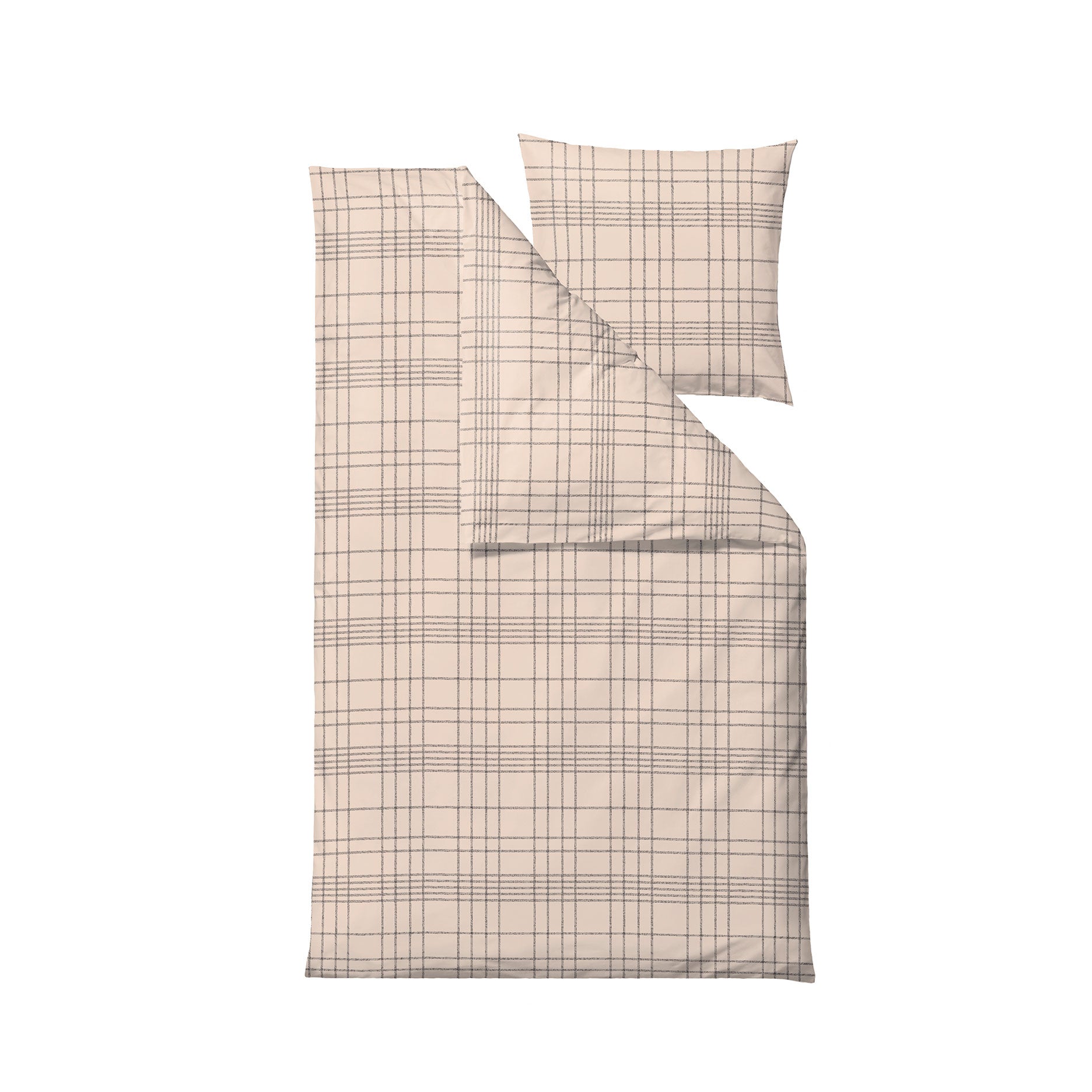 Tartan sengetøj 140x220 cm beige
